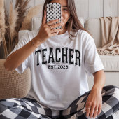 先生 | カスタム バーシティ 教師のバックトゥスクール Tシャツ