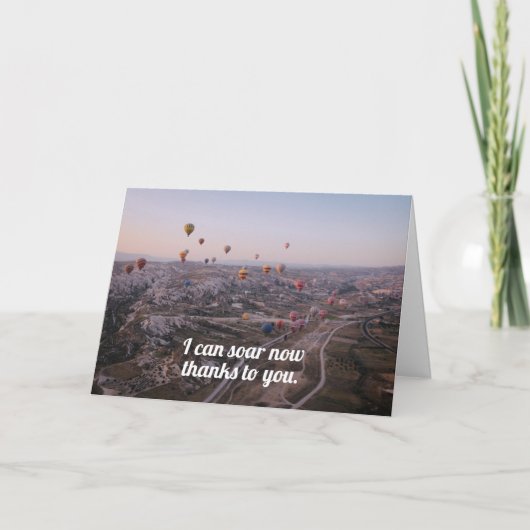 先生、カーギ感謝していバー・ユー・カード サンキューカード (正面)