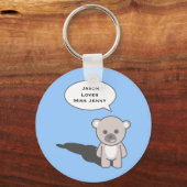 先生_キーチェーン1(パーソナライズ) キーホルダー (正面)