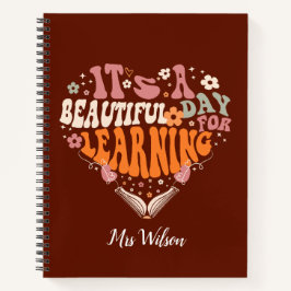 先生・ギフトの絶好の学日だ ノートブック