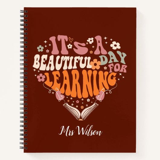 先生・ギフトの絶好の学日だ ノートブック (正面)