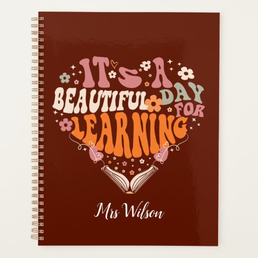 先生・ギフトの絶好の学日だ プランナー手帳 (正面)