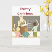 **先生**、クリスマスおめでとうございます カード (黄色い花)