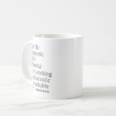 先生 コーヒーマグカップ (正面左)