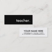 先生。 スキニー名刺 (正面/裏面)