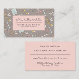 先生 | スクリフェミニンープ/チューペスクールのスケッチ 名刺