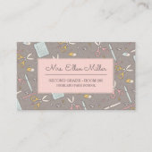 先生 | スクリフェミニンープ/チューペスクールのスケッチ 名刺 (正面)