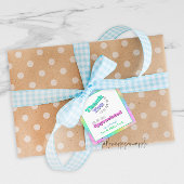 先生/スタッフの感謝ありがとうギフトラベル フェイバータグ