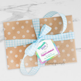 先生/スタッフの感謝ありがとうギフトラベル フェイバータグ