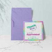 先生/スタッフの評価サンキューカード 招待状