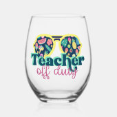 先生 ステムなしワイングラス (正面)