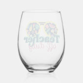 先生 ステムなしワイングラス (裏面)