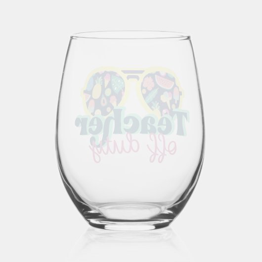 先生 ステムなしワイングラス (裏面)