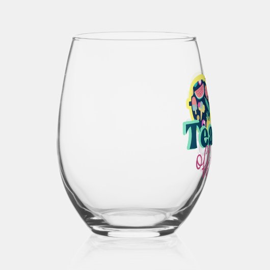 先生 ステムなしワイングラス (右)