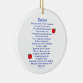 先生 セラミックオーナメント (右)