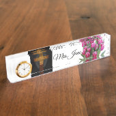 先生 デスクネームプレート (側面)