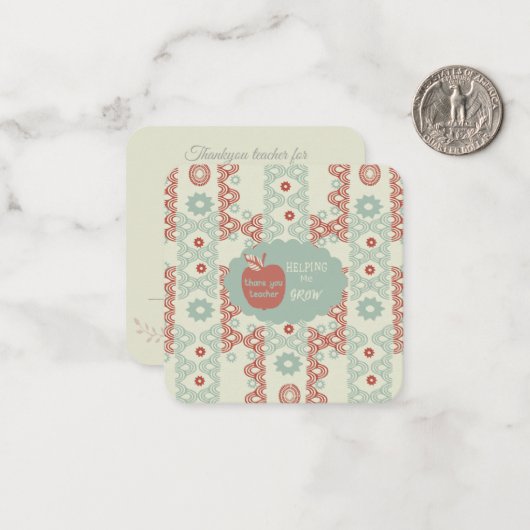 先生: ノートカード (正面/裏面インサイチュ)