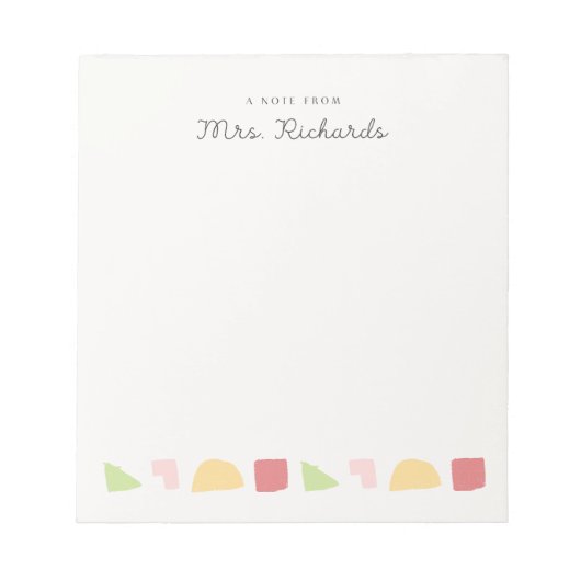 先生 ノートパッド (正面)