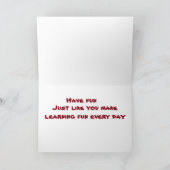 ***先生***ハッピーバースデー カード (内部)