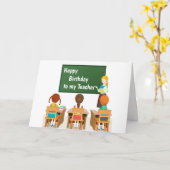 ***先生***ハッピーバースデー カード (黄色い花)