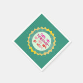 先生、ハートに感謝 スタンダードカクテルナプキン (角)