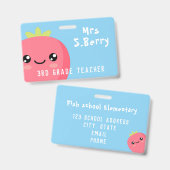 先生 バッジ (正面＆裏面)