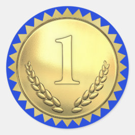 先生・ブルー・ゴイルド一位賞 ラウンドシール