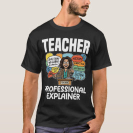 先生 - プロの説明者 Tシャツ