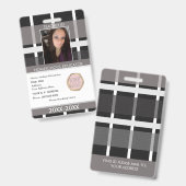 先生・ホームスクール・ママIDプレイド バッジ (表裏)