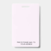 先生・ホームスクール・ママID・ピンク・バッジ バッジ (裏面)