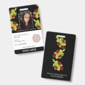 先生・ホームスクール・ママID・レディー・バグズ バッジ (表裏)