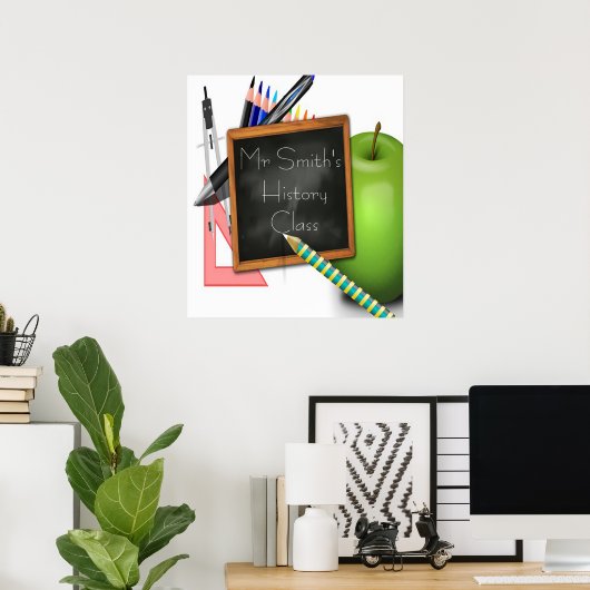 先生 ポスター (ホームオフィス)