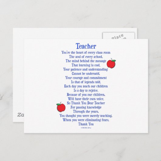 先生 ポストカード (正面/裏面)