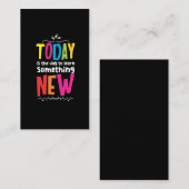 先生·マイ前向きンドセット·スクールの教育者 名刺 (正面/裏面)