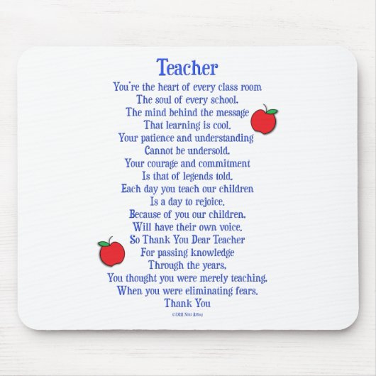 先生 マウスパッド (正面)