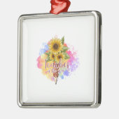 先生 メタルオーナメント (左)