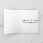 **先生** メリークリスマス カード (内部)