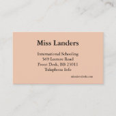 先生 ユニーク 名刺 (正面)