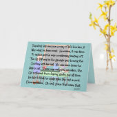 先生・リタイアメント・ストーリーアート「臭い猫」 カード (黄色い花)