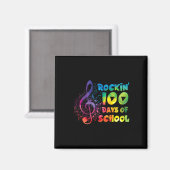 先生 – ロックイン100日の学校の音楽鍵 マグネット (正面/裏面)