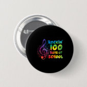 先生 – ロックイン100日の学校の音楽鍵 缶バッジ (正面&裏面)