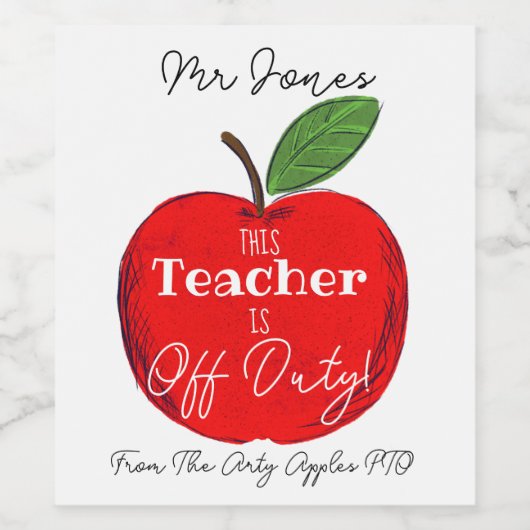 先生 ワインラベル (シングルラベル)