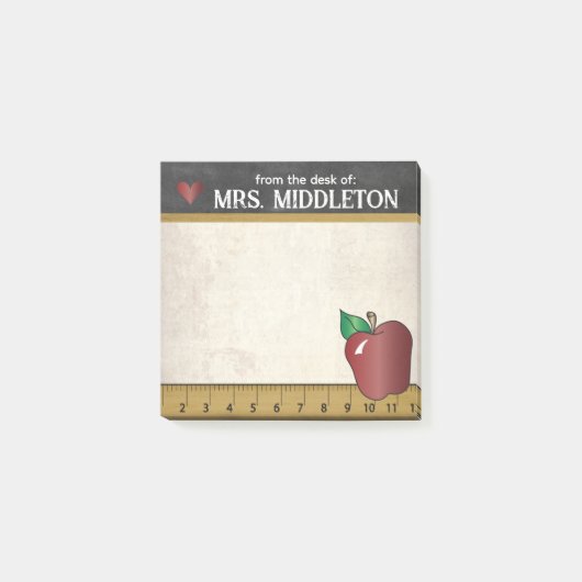 先生 |ヴィンテージスタイルの投稿に関する注意 ポストイット (正面)