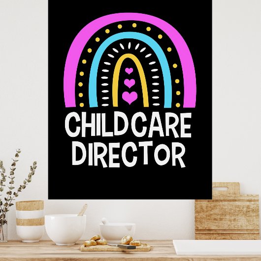 先生 保育園園長 ポスター (キッチン)