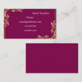 先生 名刺 (正面/裏面)