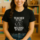 先生(夜間のウィザード)、教育おもしろい者 Tシャツ