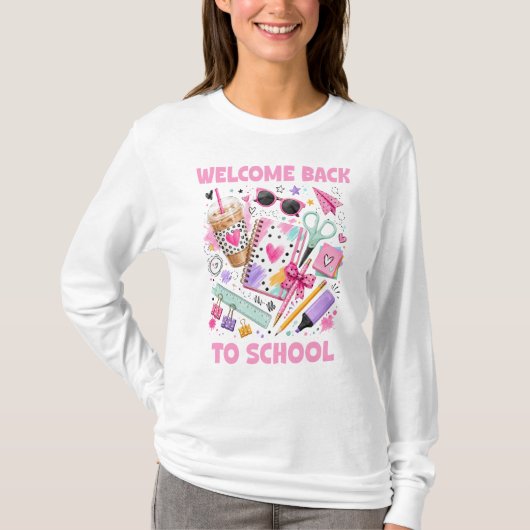先生、学校へようこそ Tシャツ (正面)