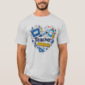 先生 学校用品 教室デザイン Tシャツ (正面)