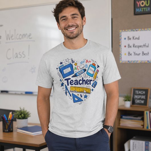 先生 学校用品 教室デザイン Tシャツ