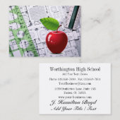 先生/学長/教育名刺 名刺 (正面/裏面)